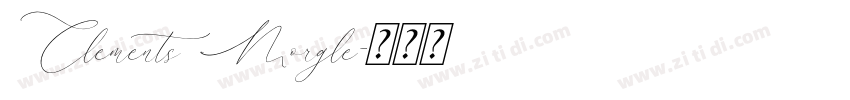 Clements Morgle字体转换